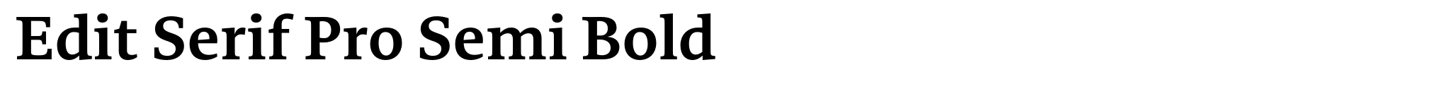 Edit Serif Pro Semi Bold image